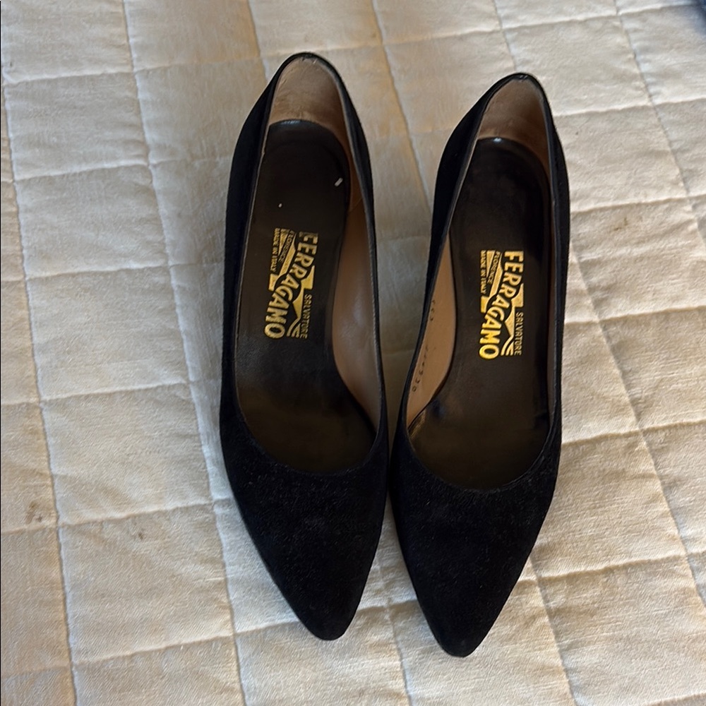 Salvatore Ferragamo Black Heeled Shoes